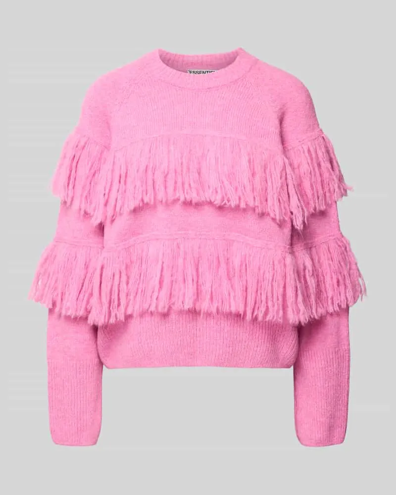 Essentiel Relaxed Fit Strickpullover mit Woll-Anteil Modell 'JOHNS Rosa