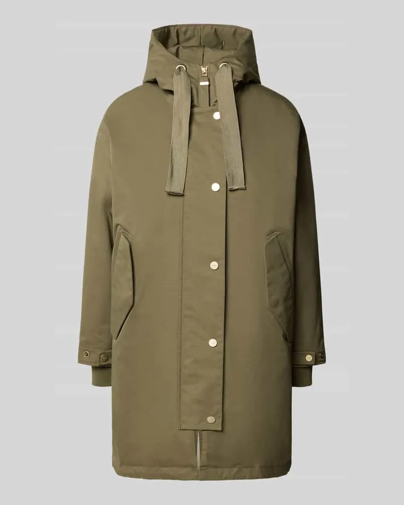G-Lab Regular Fit Mantel aus Baumwoll-Mix Modell 'Meta Oliv