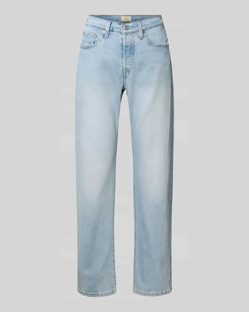 Levi's Straight Fit Jeans Modell '501 CURVE LAUGH AND LIE Hellblau