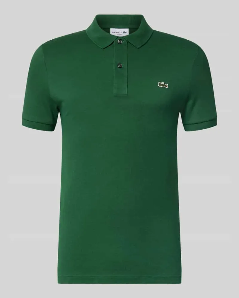 Lacoste Slim Fit Poloshirt aus reiner Baumwolle Gruen