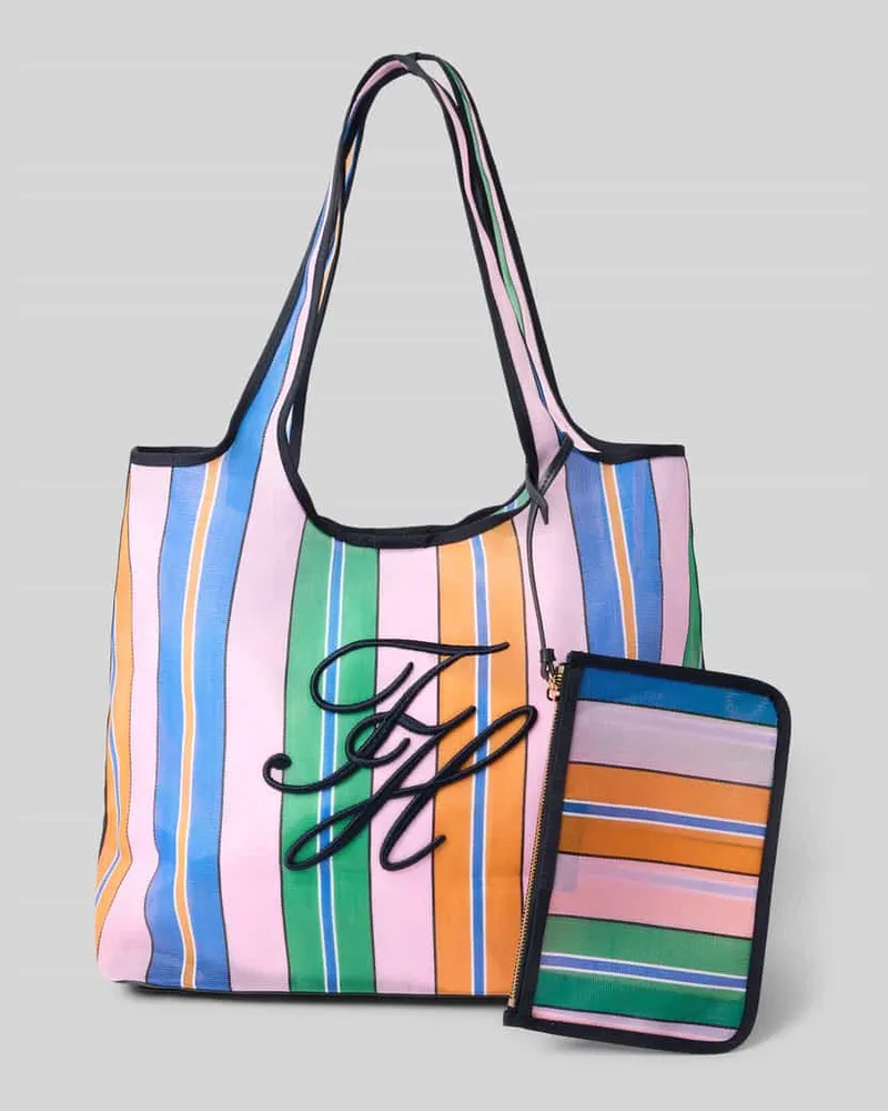 Tommy Hilfiger Strandtasche mit passendem Etui Pink