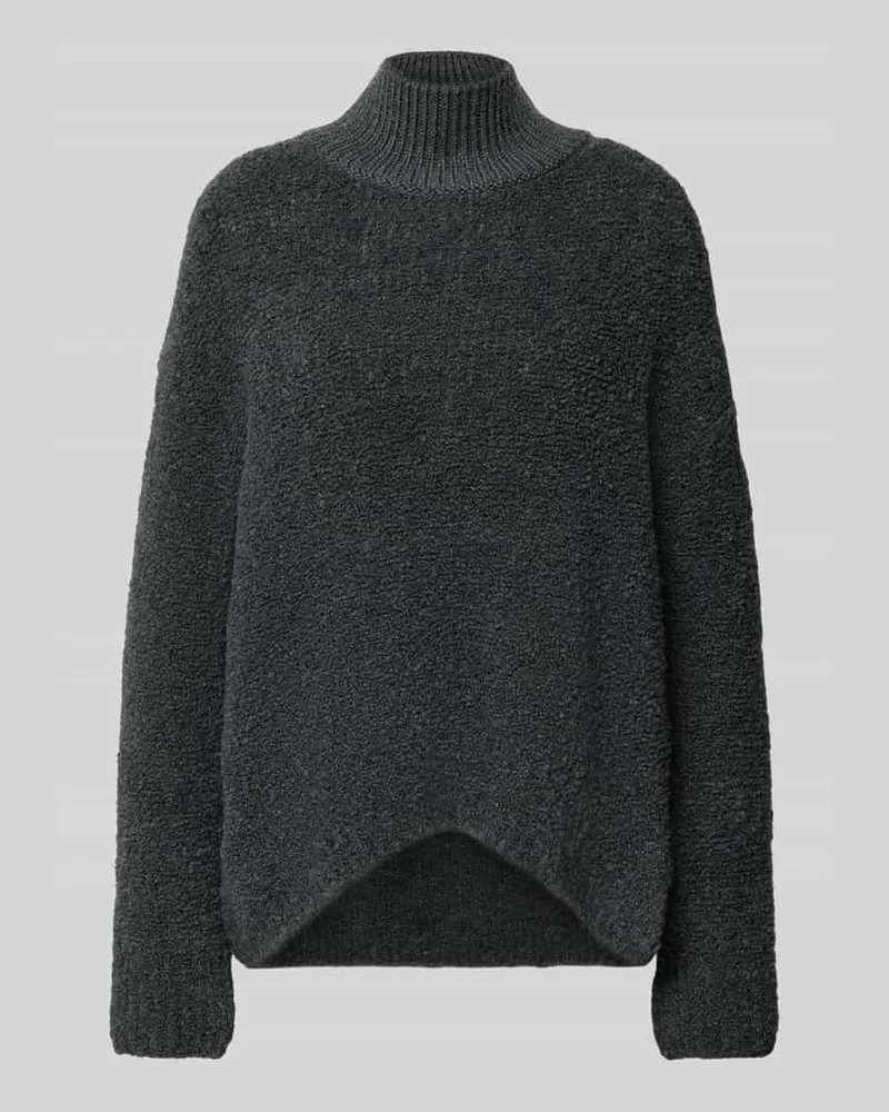 Marc O'Polo Regular Fit Strickpullover aus Woll-Alpaka-Mix Dunkelgrau