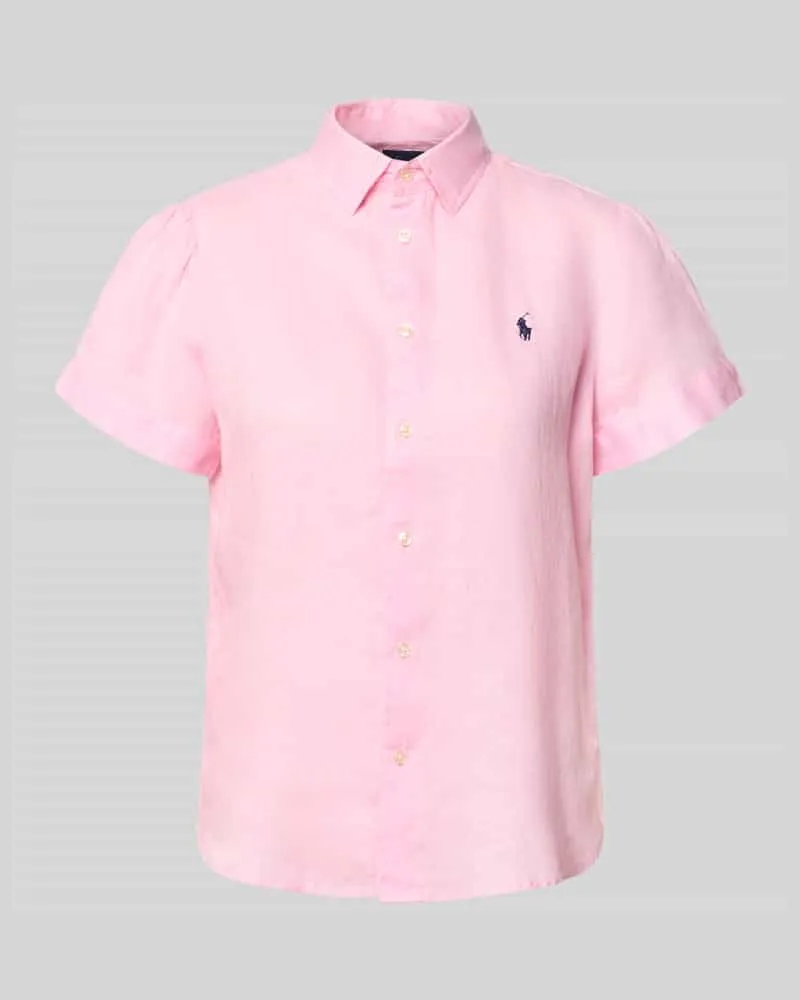 Ralph Lauren Regular Fit Leinenbluse aus reinem Leinen Rose
