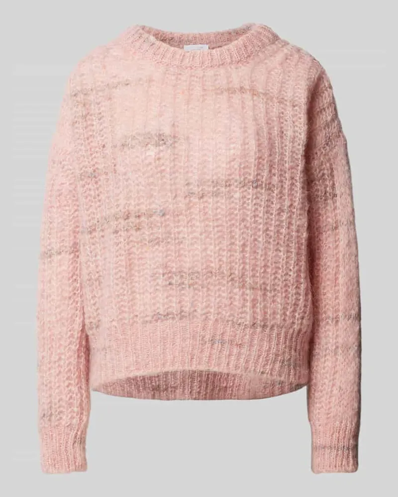 Rich&Royal Strickpullover mit Rundhalsausschnitt Hellrosa
