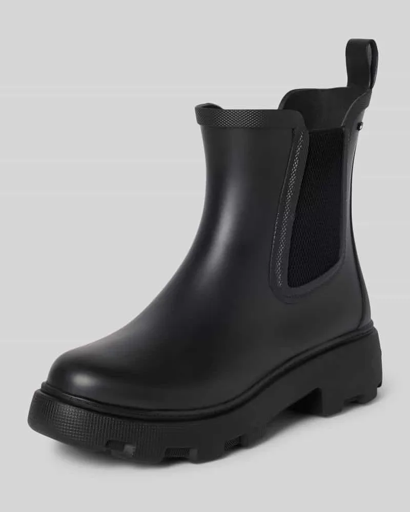 Tommy Hilfiger Gummistiefel mit profilierter Sohle Black