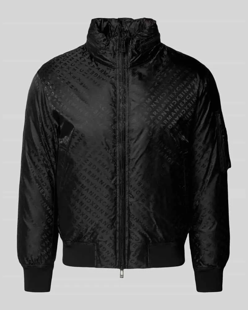 Armani Exchange Regular Fit Jacke mit Stehkragen Modell 'BLOUSON Black