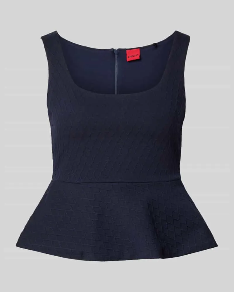 HUGO BOSS Regular Fit T-Shirt aus reiner Baumwolle Modell 'DALEIDA Marine