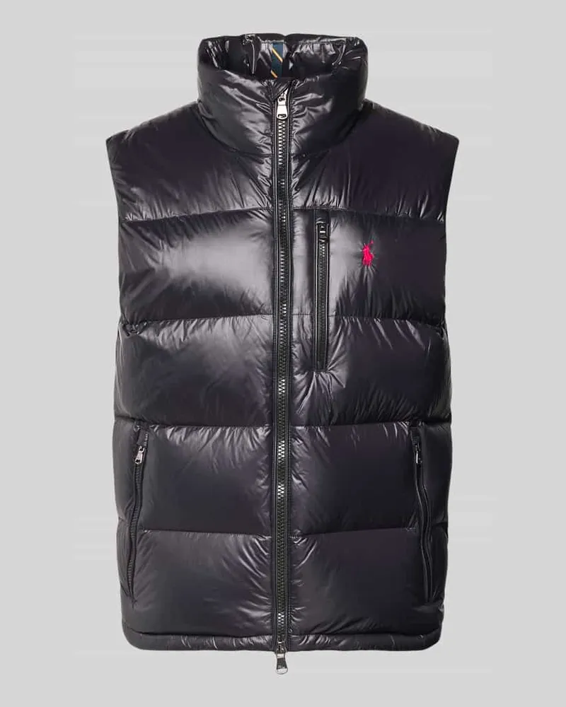 Ralph Lauren Daunenweste mit Stehkragen Black