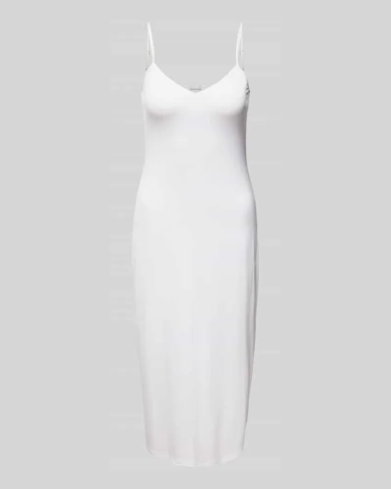 Hanro Unterkleid mit V-Ausschnitt Offwhite