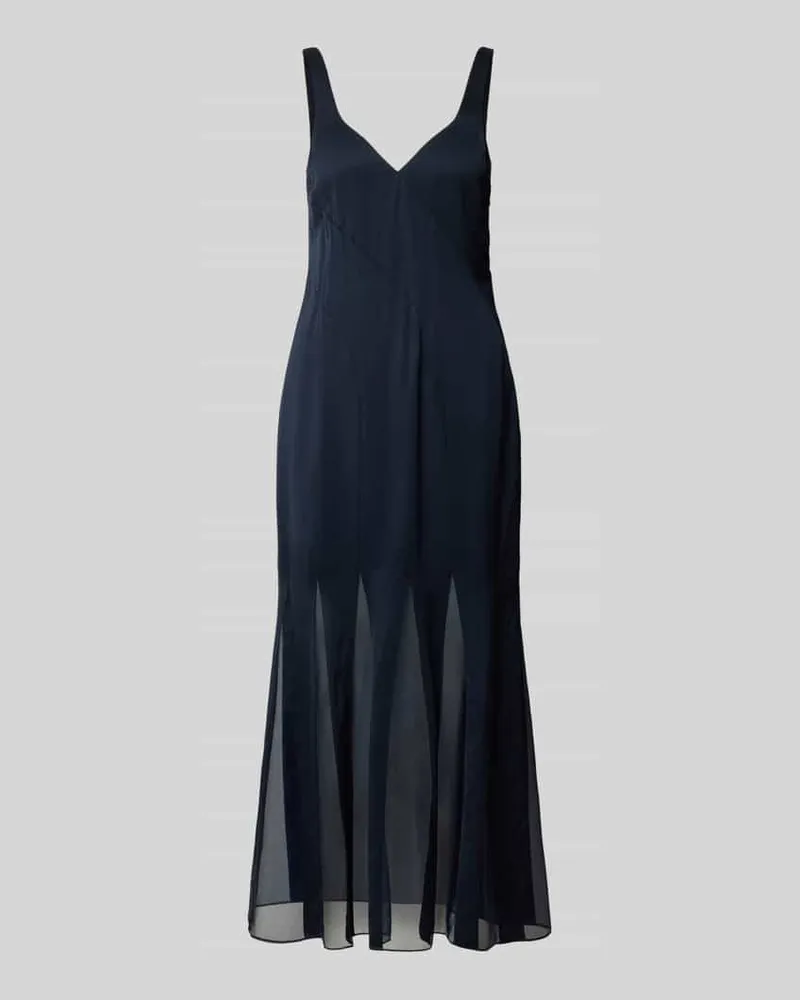 HUGO BOSS Meerjungfrauen Abendkleid aus reiner Viskose Modell 'DONABELLI Marine
