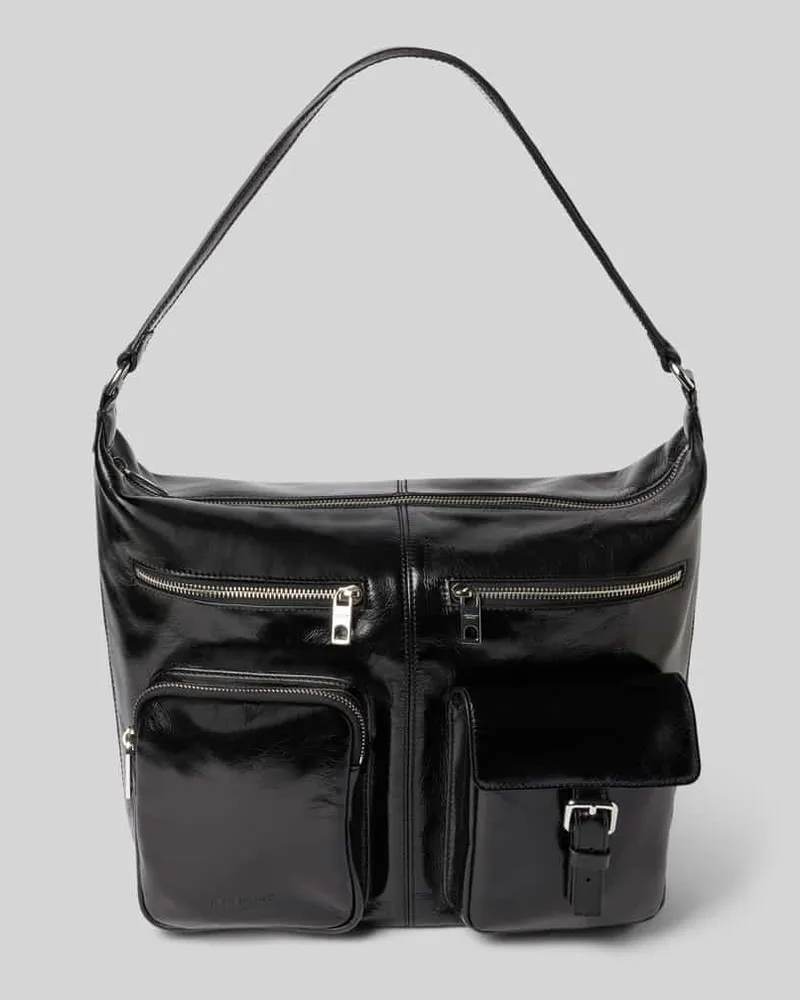 Liebeskind Handtasche aus Leder mit diversen Fächern Modell 'ANDREA HOBO M Black
