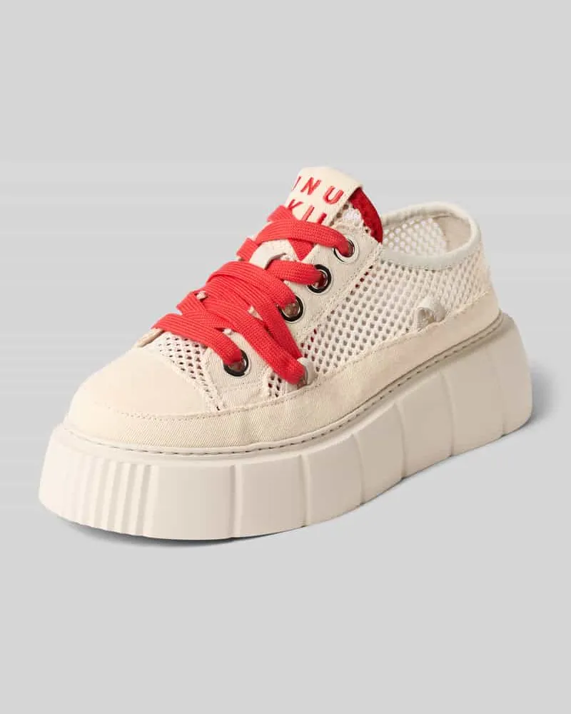 INUIKII Sneaker mit Plateau Modell 'Matilda Offwhite