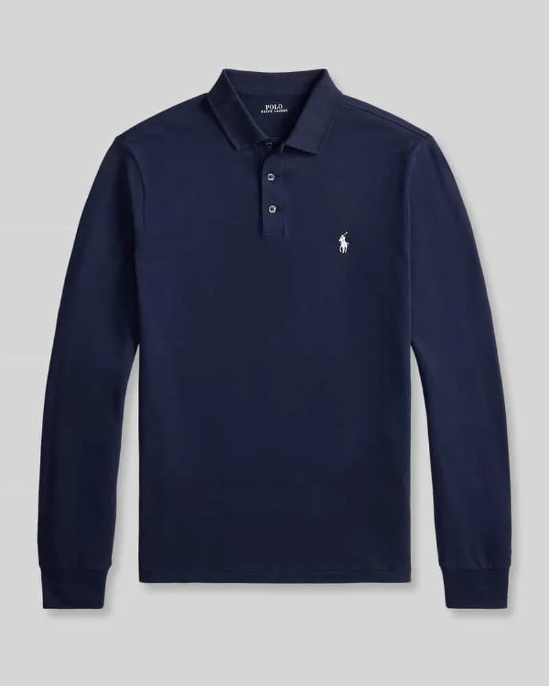 Ralph Lauren Regular Fit Poloshirt mit Logo-Stitching Marine