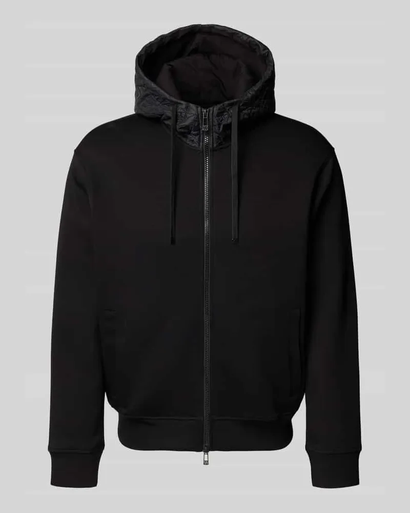 Armani Exchange Sweatjacke mit Kapuze Black