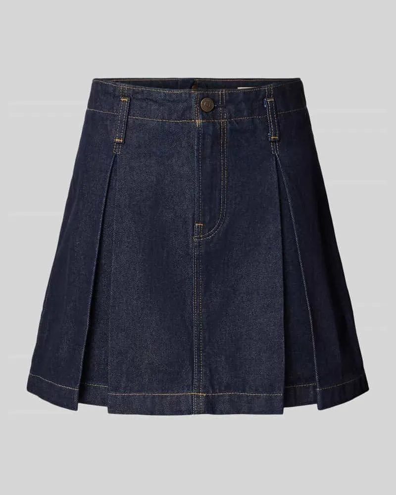 Calvin Klein Jeansrock mit Kellerfalten Marine