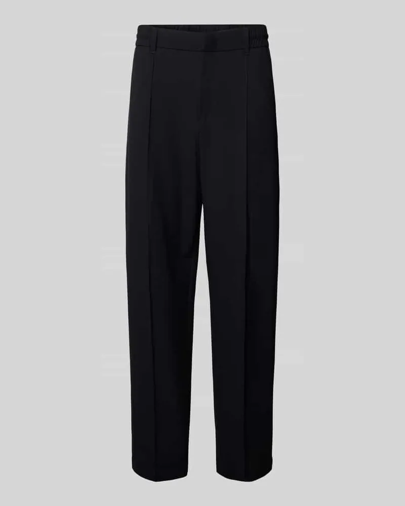 Armani Exchange Stoffhose mit elastischem Bund Modell 'PANTALONI Black