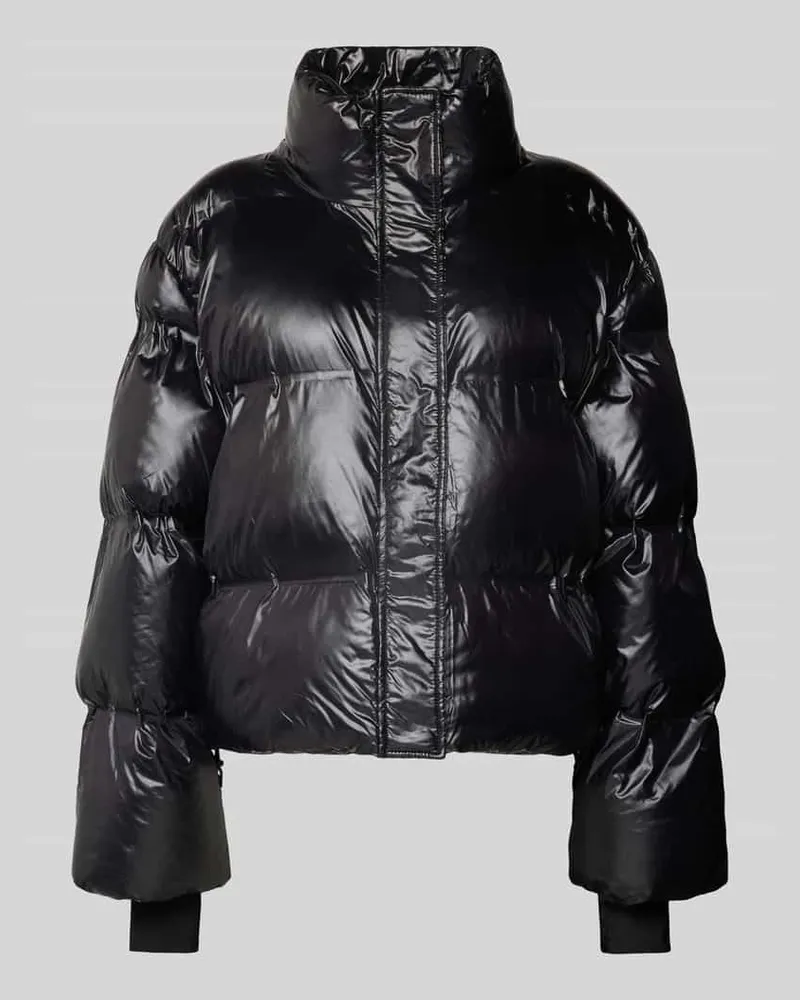 Neo Noir Steppjacke mit Stehkragen Modell 'Rhea Black
