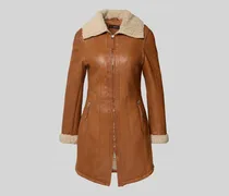 Lederjacke mit Teddyfutter