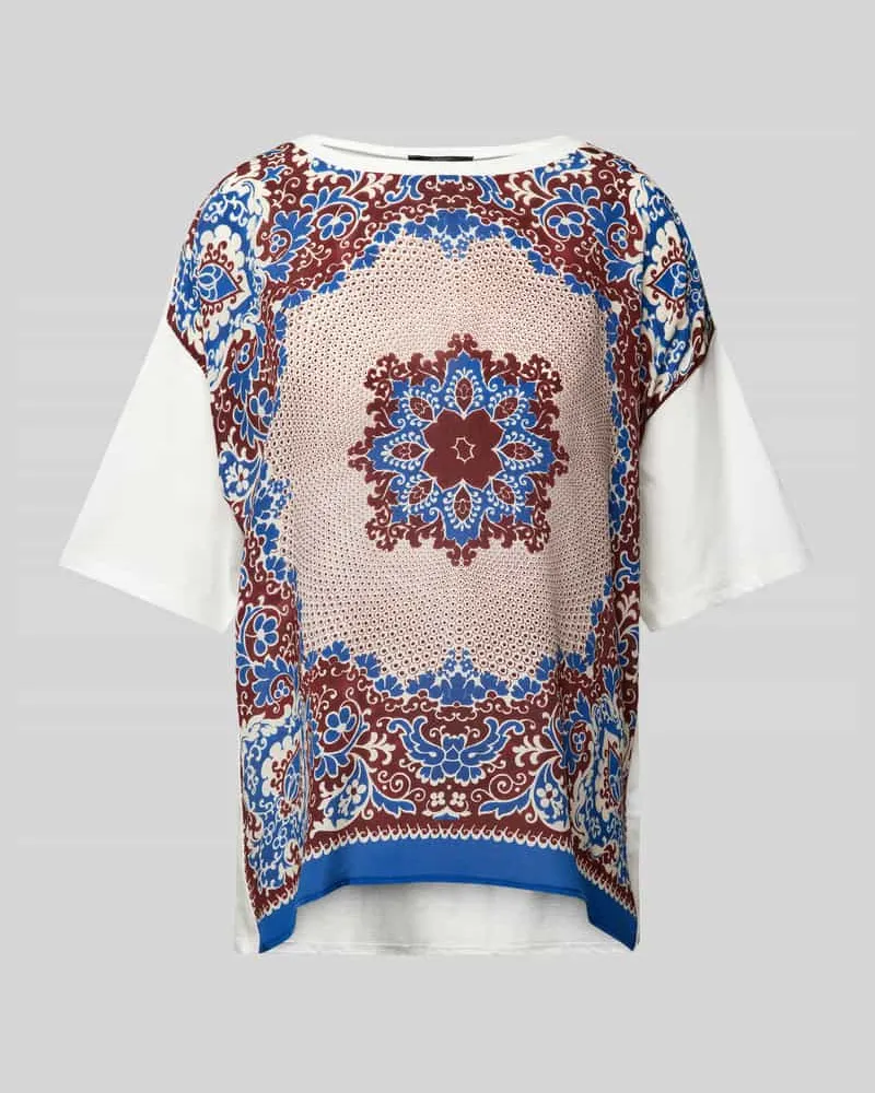 Max Mara T-Shirt mit Muster-Print Modell 'MALAGA Royal