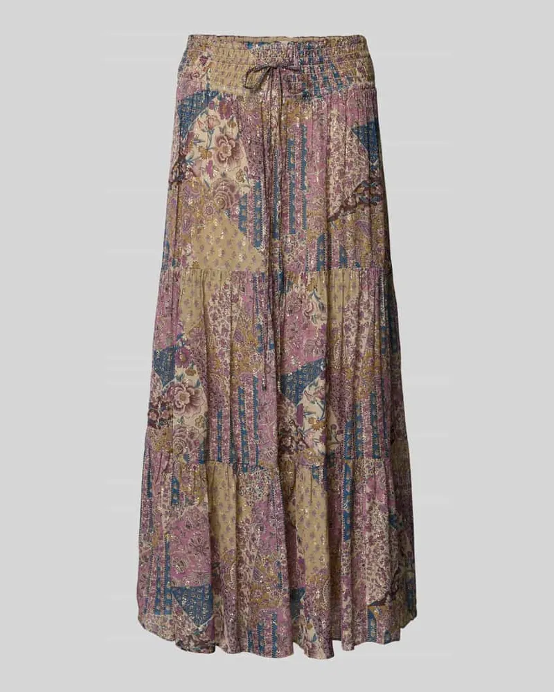 ba&sh Maxirock aus Viskose mit Kordelzug Modell 'PITSY Rose