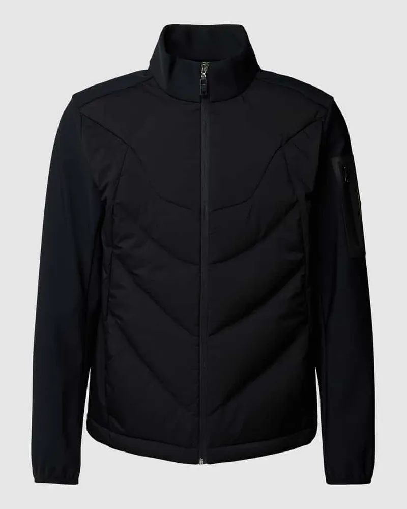 HUGO BOSS Daunenjacke mit Label-Patch Modell 'Otitanium Black