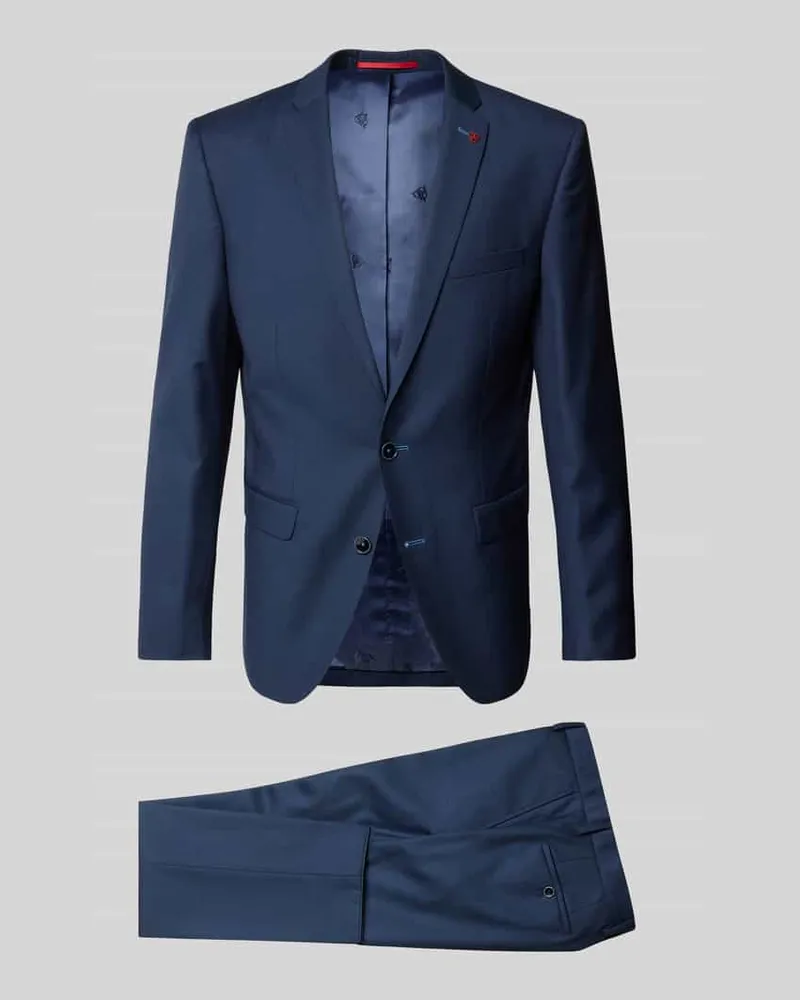 Roy Robson Slim Fit Anzug aus reiner Viskose Marine