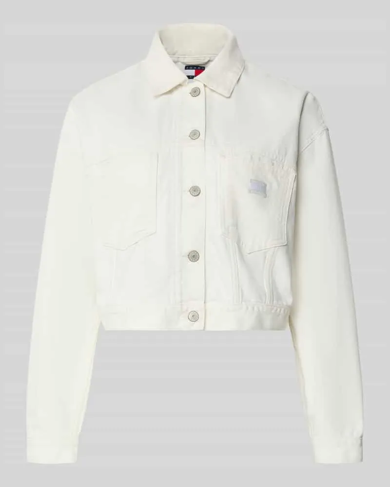 Tommy Hilfiger Regular Fit Jeansjacke aus reiner Baumwolle Weiss