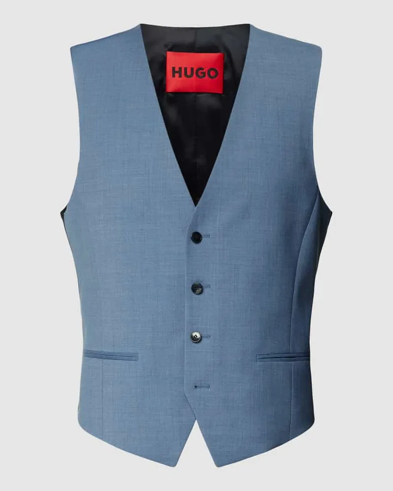 HUGO BOSS Weste mit Kontrastrückseite Modell 'Vin Bleu