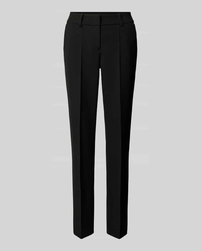 Cambio Regular Fit Hose SARAH mit Teilungsnähten Black