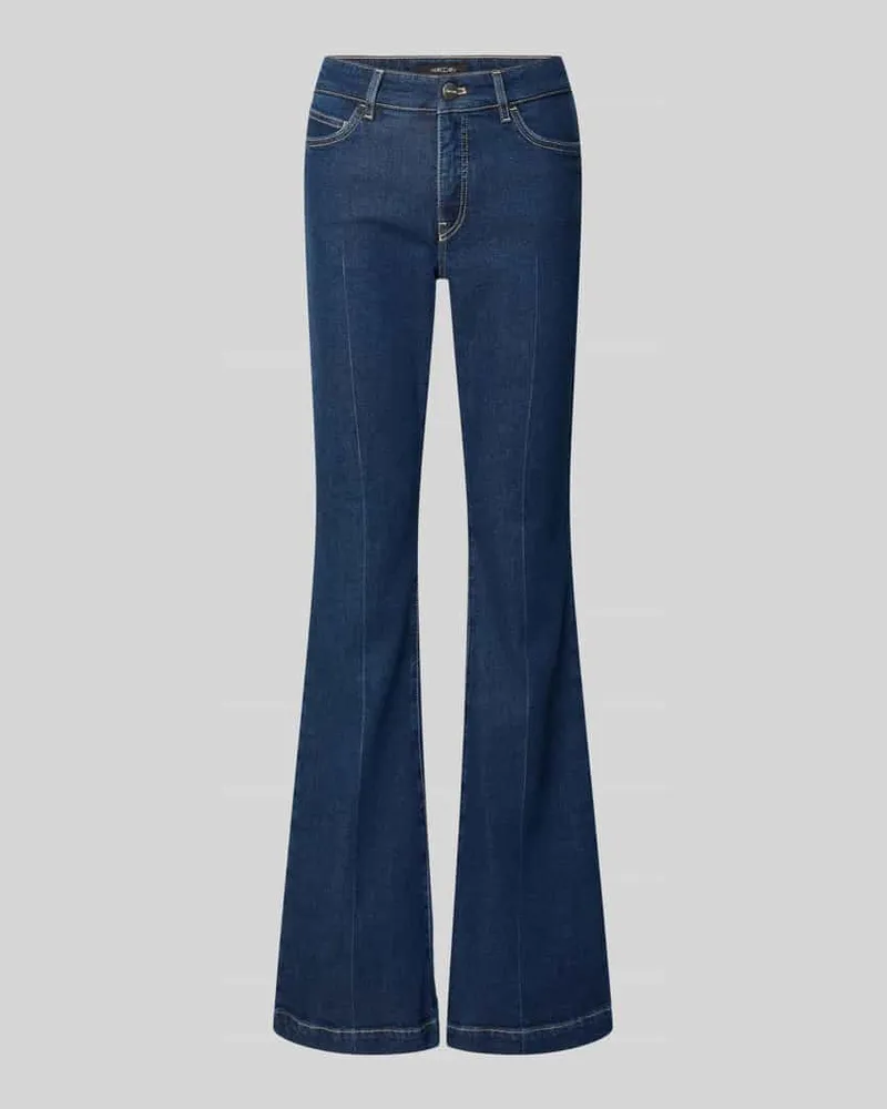 Marc Cain Feminine Fit Jeans mit Eingrifftaschen Jeansblau