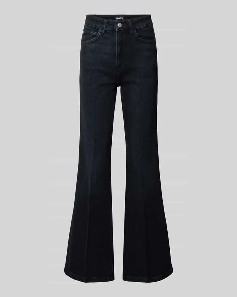 HUGO BOSS Bootcut Jeans mit dunkler Waschung Modell 'ROSALYA Jeansblau