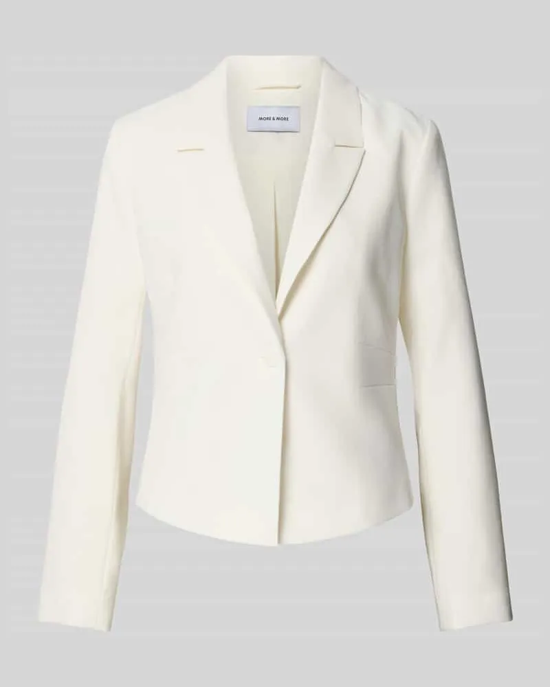 More & More Blazer aus Viskose-Mix mit Reverskragen Offwhite