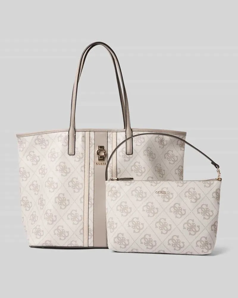 Guess Handtasche im Logo-Design Modell 'ERENIA Taupe