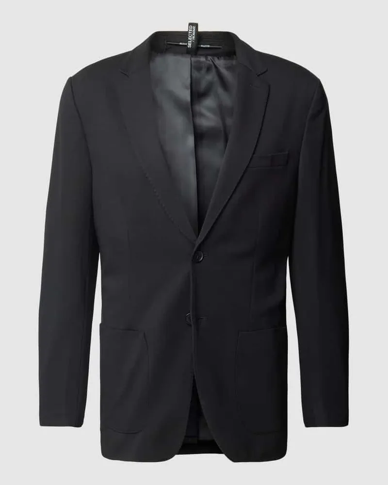 Selected Homme Slim Fit Sakko mit Eingrifftaschen Modell 'DELON Black