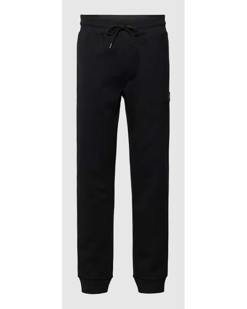 HUGO BOSS Sweatpants mit elastischem Bund Modell 'Lamont Black