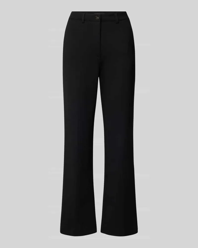 Guess Straight Fit Anzughose aus elastischem Viskose-Mix Black