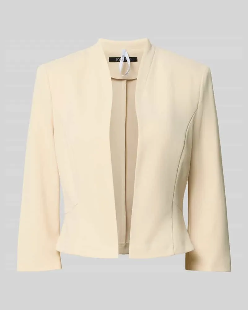 Swing Blazer mit Stehkragen Ecru