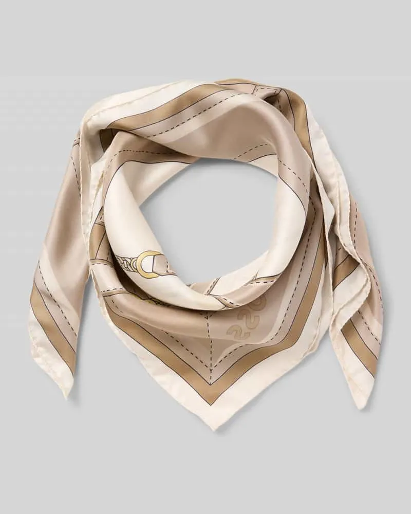 HUGO BOSS Tuch aus reiner Seide Beige