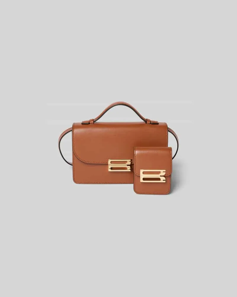Victoria Beckham Handtasche mit Label-Detail Hellbraun