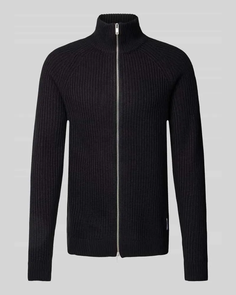 Matinique Wolljacke mit Label-Detail Modell 'Blimey Black
