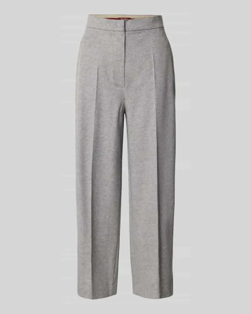 Max Mara Regular Fit Culotte aus reiner Wolle Modell 'MARENGO Mittelgrau