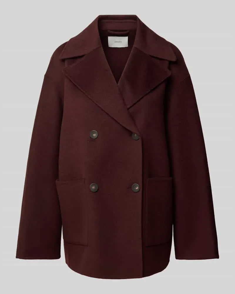 Joseph Wollmantel mit doppelreihiger Knopfleiste Modell 'FLAVIA Bordeaux