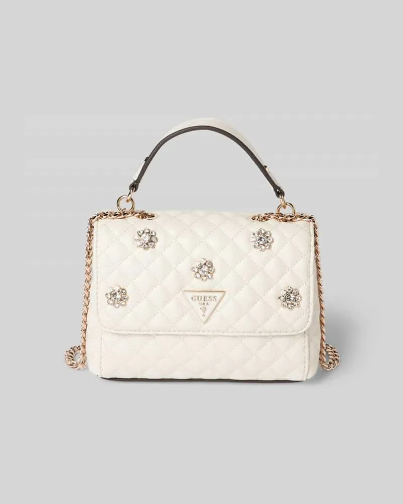 Guess Handtasche mit Steppnähten Modell 'EVERLEE Ecru