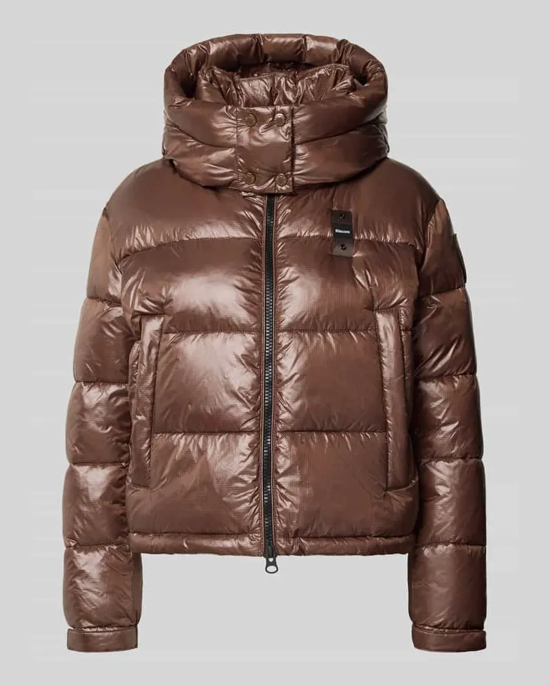 Blauer Regular Fit Jacke mit Sorona-Füllung Modell 'GLORIA Dunkelbraun