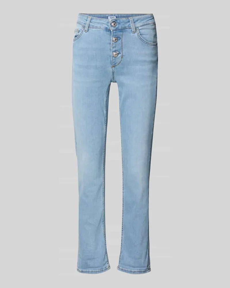 Liu Jo Jeans mit Knopfleiste Modell 'MONROE Hellblau