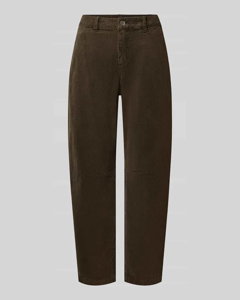 Buena Vista Barrel Fit Cordhose aus Baumwoll-Mix Schoko