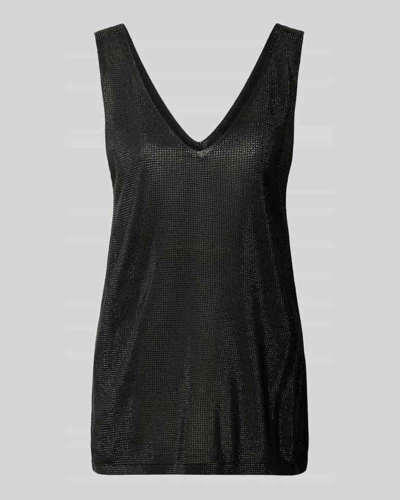 HUGO BOSS Regular Fit Top aus reiner Viskose Modell 'Felimena Black