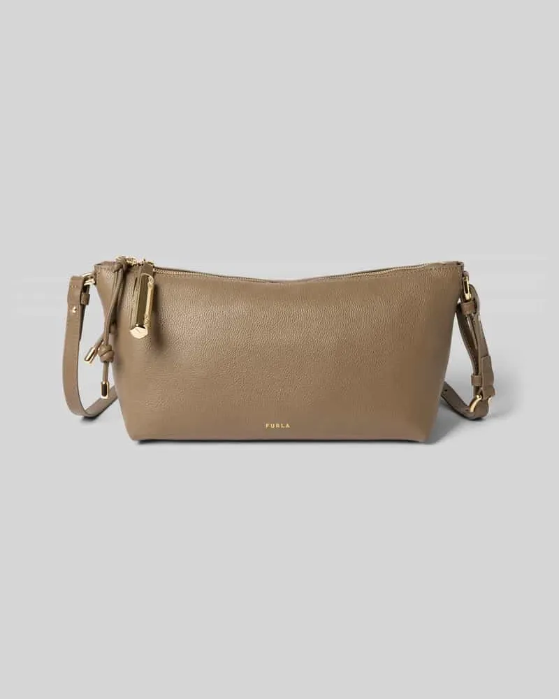 Furla Handtasche mit Schulterriemen Modell 'DEBBY MINI Mittelgrau