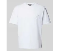 T-Shirt mit Label-Stitching Modell 'CHARM