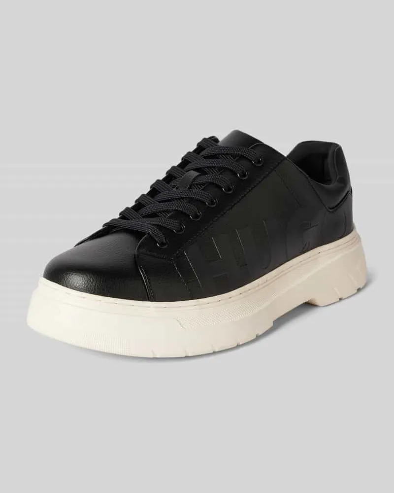 HUGO BOSS Sneaker Low mit Label-Print Modell 'Urian Black